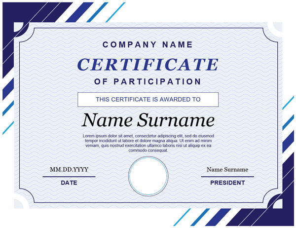 certificate image